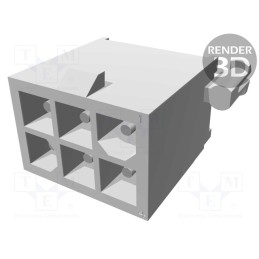 10 pcs : 770178-1 - Socket, wire-board, male, Mini Universal MATE-N-LOK, 4.14mm, 600V