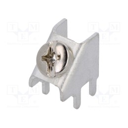 10 pcs : 7702 - Terminal: screw terminal, THT,screw terminal, silver, 7.5x5.1mm