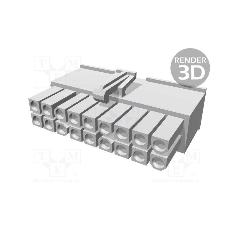 10 pcs : 770584-1 - Plug, wire-wire, female, Mini Universal MATE-N-LOK, 4.14mm, 600V