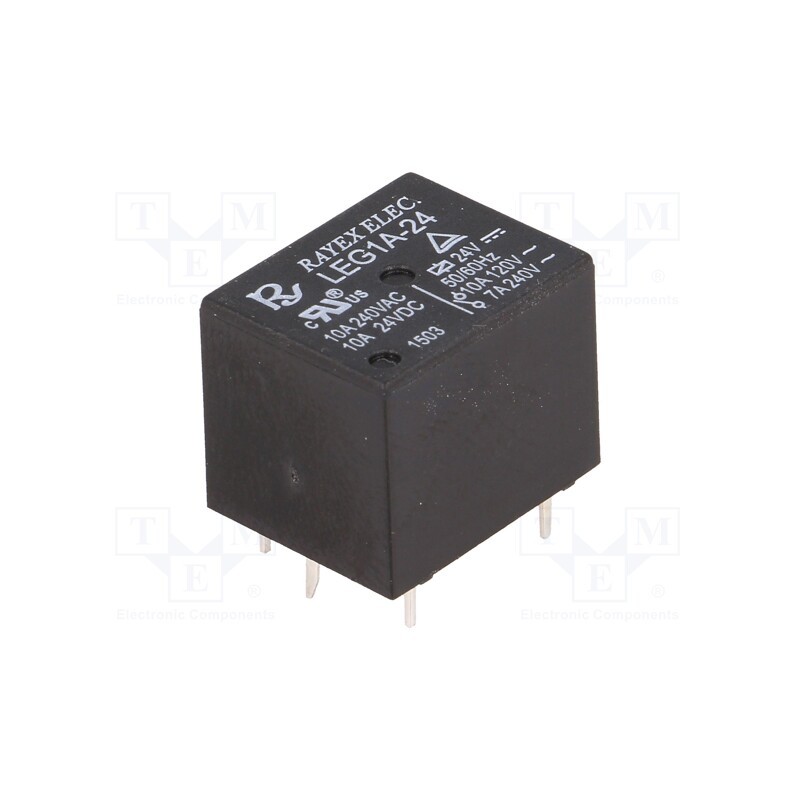 10 pcs : LEG1A-24 - Relay: electromagnetic, SPST-NO, Ucoil: 24VDC, Icontacts max: 10A