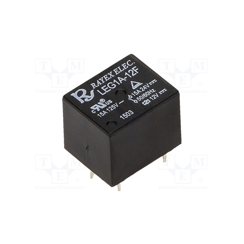 10 pcs : LEG1A-12F - Relay: electromagnetic, SPST-NO, Ucoil: 12VDC, Icontacts max: 15A