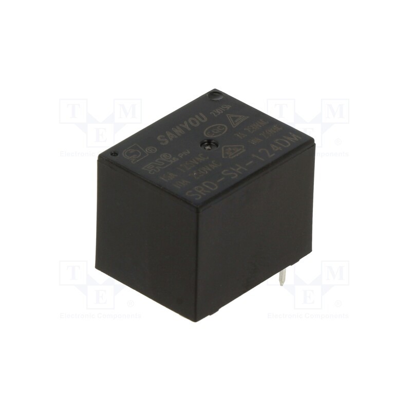 10 pcs : SRD-SH-124DM - Relay: electromagnetic, SPST-NO, Ucoil: 24VDC, Icontacts max: 10A
