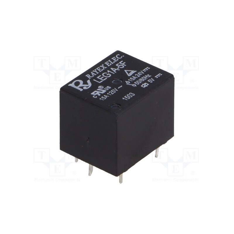 10 pcs : LEG1A-5F - Relay: electromagnetic, SPST-NO, Ucoil: 5VDC, Icontacts max: 15A