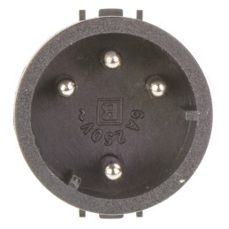 1 pcs - Male Connector Insert 4 Way for use with Mini Buccaneer Connector