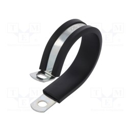 10 pcs : LKD1522 - Fixing clamp, ØBundle : 38.1÷41mm, W: 13mm, steel, SL, W1, DIN 3016