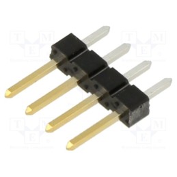 10 pcs : 77311-118-04LF - Pin header, pin strips, BERGSTIK, male, PIN: 4, straight, 2.54mm