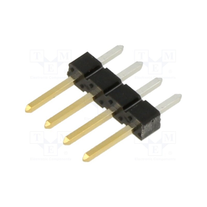10 pcs : 77311-118-04LF - Pin header, pin strips, BERGSTIK, male, PIN: 4, straight, 2.54mm
