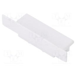 10 set : V4920001 -AS - Cap for LED profiles, white, 2pcs, ABS, VARIO30-06
