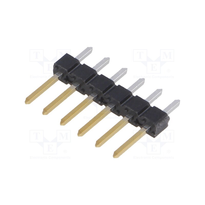20 pcs : 77311-818-06LF - Pin header, pin strips, BERGSTIK, male, PIN: 6, straight, 2.54mm