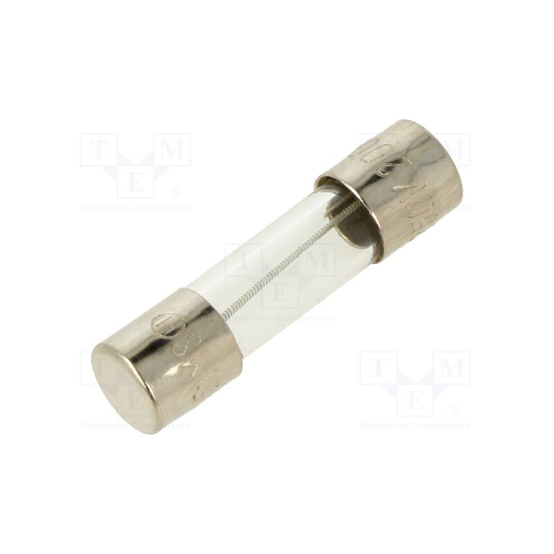 20 pcs : MSC-200MA - Fuse: fuse, medium time-lag, 200mA, 250VAC, glass, 5x20mm, brass