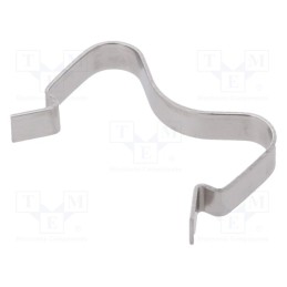 10 pcs : KC-196/TO-220 - Retaining spring, L: 18.3mm, H: 12.2mm, natural