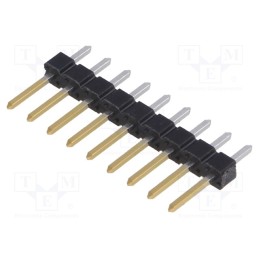 10 pcs : 77311-818-09LF - Pin header, pin strips, BERGSTIK, male, PIN: 9, straight, 2.54mm