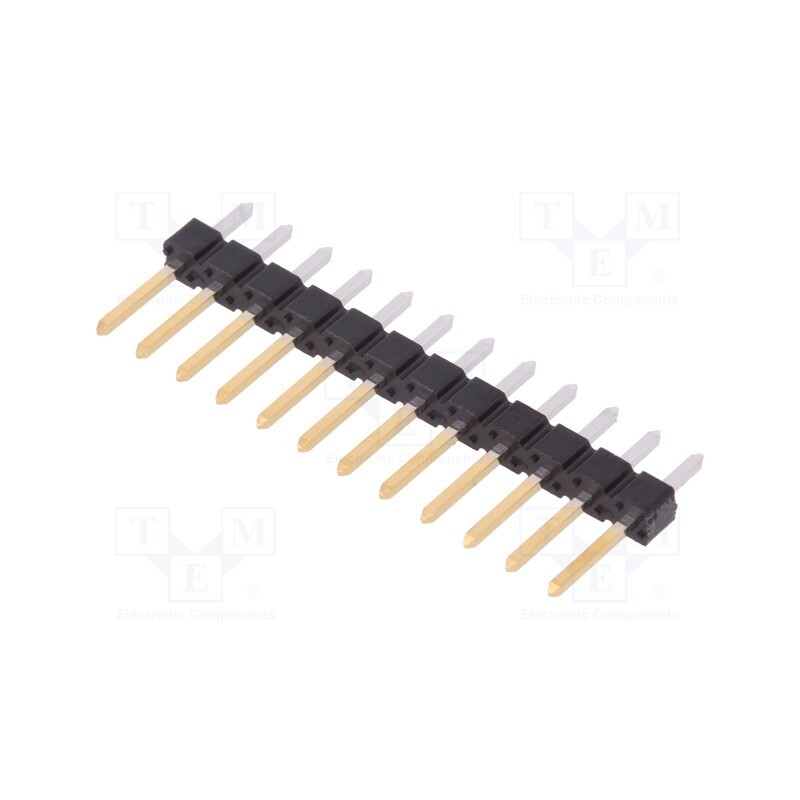 10 pcs : 77311-818-12LF - Pin header, pin strips, BERGSTIK, male, PIN: 12, straight, 2.54mm