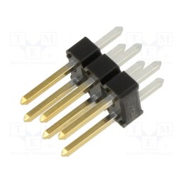 10 pcs : 77313-118-06LF - Pin header, pin strips, BERGSTIK, male, PIN: 6, straight, 2.54mm