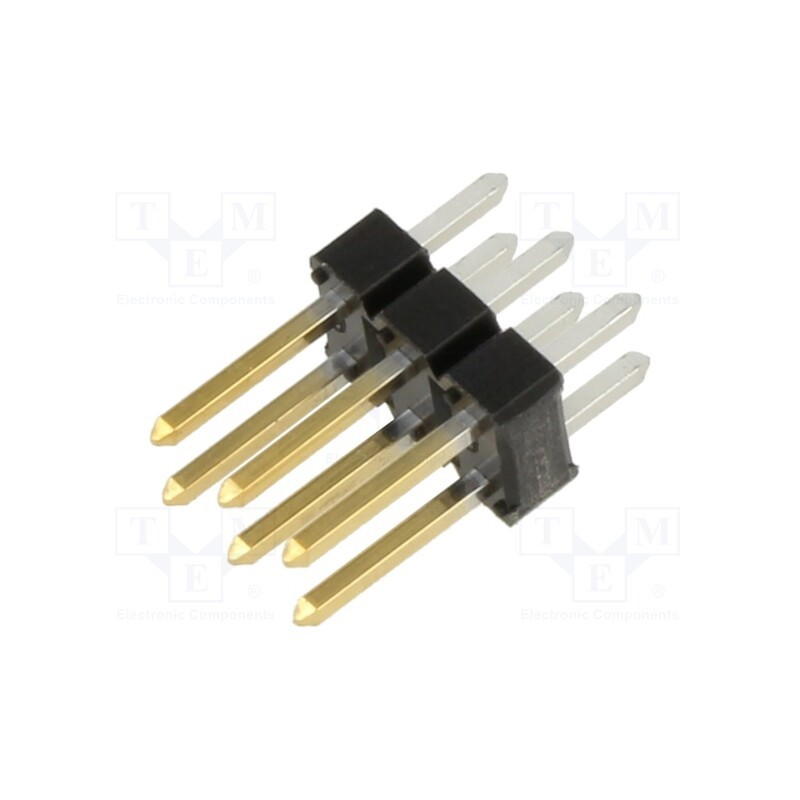 10 pcs : 77313-118-06LF - Pin header, pin strips, BERGSTIK, male, PIN: 6, straight, 2.54mm