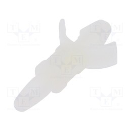 50 pcs : 8G813V40363 - PCB distance, polyamide, L: 9.5mm, snap fastener, natural
