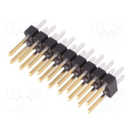 10 pcs : 77313-818-18LF - Pin header, pin strips, BERGSTIK, male, PIN: 18, straight, 2.54mm
