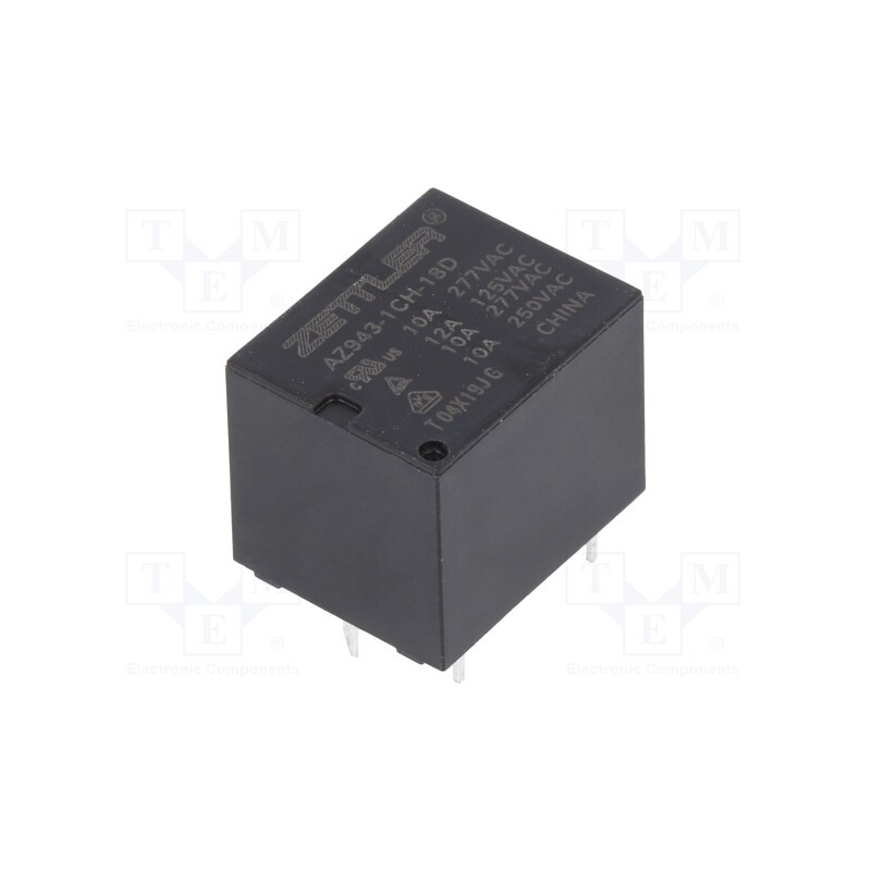 10 pcs : AZ943-1CH-18D - Relay: electromagnetic, SPDT, Ucoil: 18VDC, 15A, 10A/277VAC, PCB