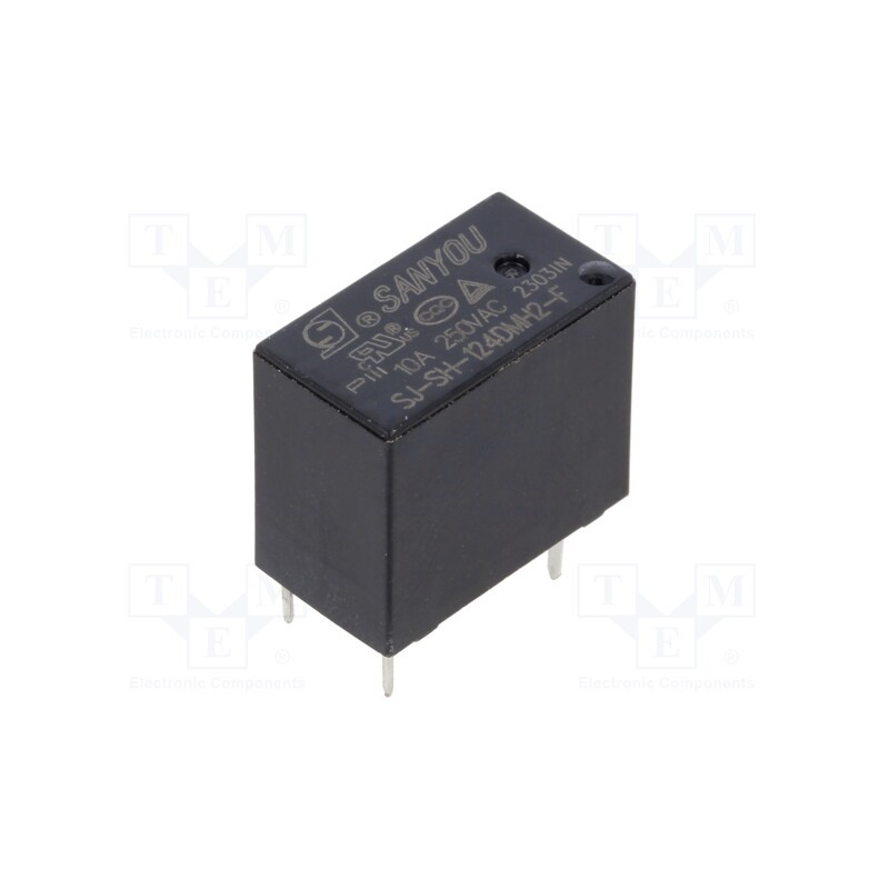 10 pcs : SJ-SH-124DMH2-F - Relay: electromagnetic, SPST-NO, Ucoil: 24VDC, Icontacts max: 12A