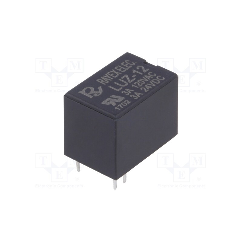 10 pcs : LUZ-12 - Relay: electromagnetic, SPDT, Ucoil: 12VDC, Icontacts max: 3A, THT