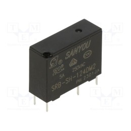 10 pcs : SRB-SH-124DM2 - Relay: electromagnetic, SPST-NO, Icontacts max: 5A, 5A/277VAC