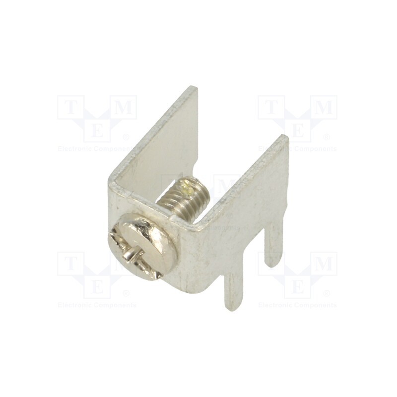 10 pcs : 7762 - Terminal: screw terminal, THT,screw terminal, silver, 7.5x5mm