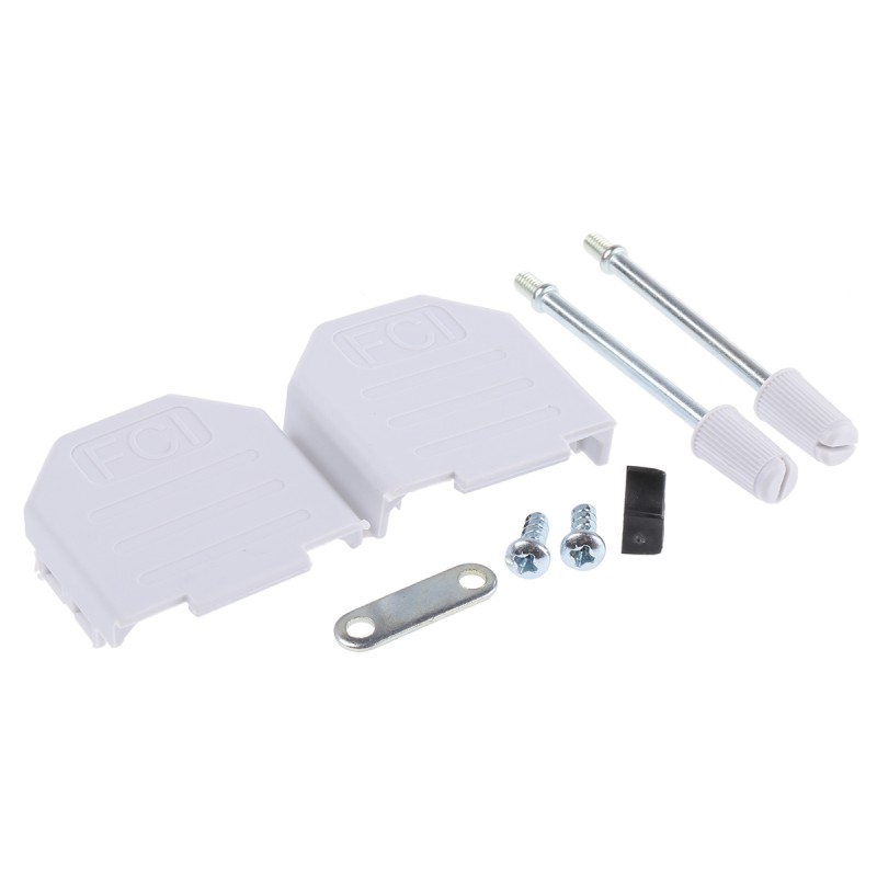 1 pcs - Amphenol ICC Nylon D Sub Backshell, 9 Way, Strain Relief