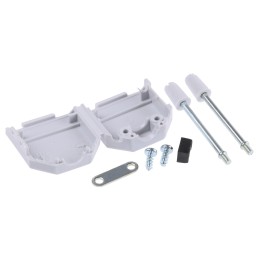 1 pcs - Amphenol ICC Nylon D Sub Backshell, 9 Way, Strain Relief