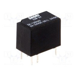 10 pcs : S2M-24 - Relay: electromagnetic, SPDT, Ucoil: 24VDC, Icontacts max: 2A, PCB