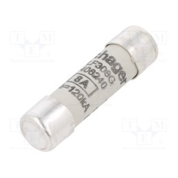 10 pcs : LF308G - Fuse: fuse, gG,time-lag, 8A, 500VAC, cylindrical,industrial