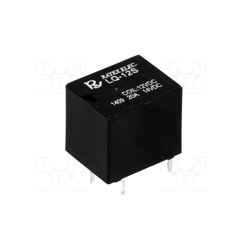 10 pcs : LQ-12S - Relay: electromagnetic, SPDT, Ucoil: 12VDC, 20A, automotive, PCB