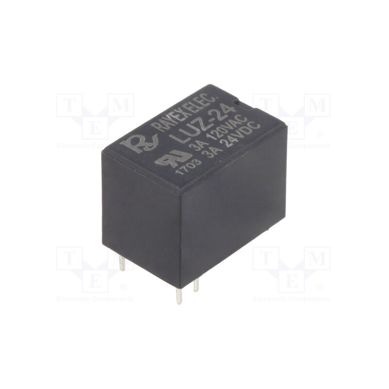 10 pcs : LUZ-24 - Relay: electromagnetic, SPDT, Ucoil: 24VDC, Icontacts max: 3A, THT