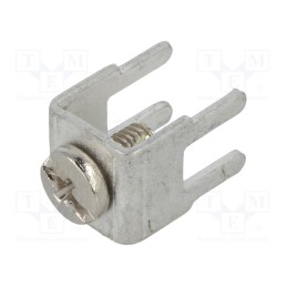 10 pcs : 7772 - Terminal: screw terminal, THT,screw terminal, silver, 7.5x5mm