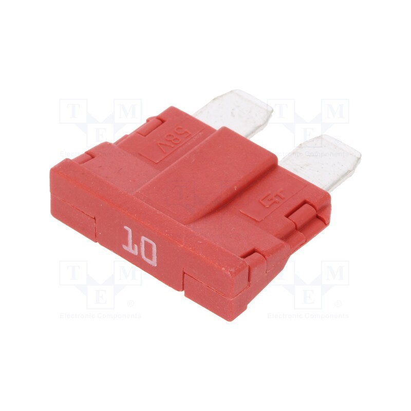 10 pcs : ANR58-UL-10A - Fuse: fuse, 10A, 250VAC, 58VDC, automotive, 19mm, UNIVAL