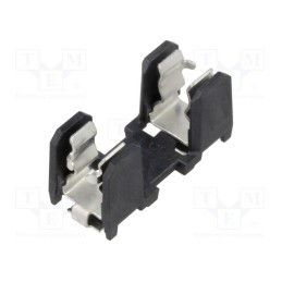 10 pcs : 31.8265 - Fuse holder, cylindrical fuses, SMT, -40÷85°C, 10A, UL94V-0, black
