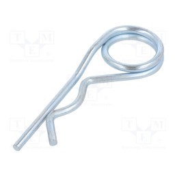 10 pcs : GN 1024-ST-4-D - Cotter pin, zinc-plated steel, Ø: 4mm, L: 94mm, Shaft dia: 17÷24mm