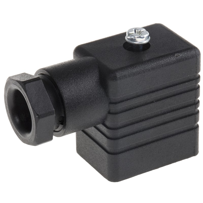1 pcs - Hirschmann GMN 2P+E DIN 43650 B, Female Solenoid Valve Connector, 250 V ac/dc Voltage