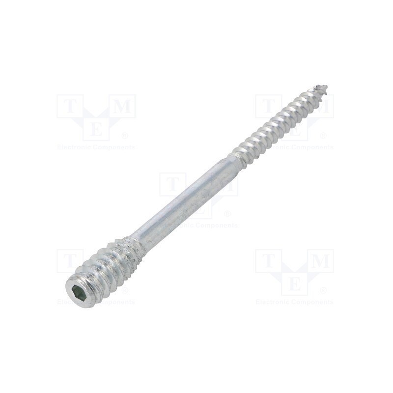 10 pcs : 1038176 - Screw, for wood, 6x100, Head: without head, hex key, HEX 4mm, steel