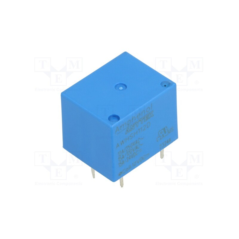 10 pcs : AWHSH112D00G - Relay: electromagnetic, SPDT, Ucoil: 12VDC, 15A, 12A/250VAC, PCB
