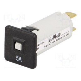 10 pcs : 4404.0007 - Circuit breaker, 240VAC, 48VDC, 5A, SPST, Poles: 1, Ø16mm, 1.5kV