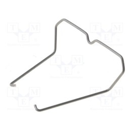 20 pcs : 0-1393162-1 - Fastening clip, Series: PT, metal, 29mm
