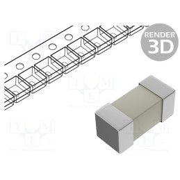 50 pcs : 0680L4000-01 - Fuse: fuse, time-lag, 4A, 125VAC, 125VDC, SMD, ceramic, 2410
