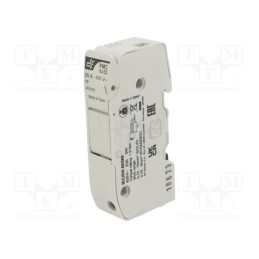 10 pcs : 483500 - Fuse holder, cylindrical fuses, 8x32mm, for DIN rail mounting