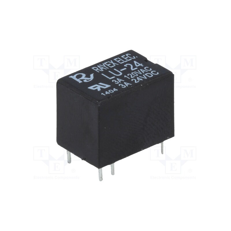 10 pcs : LU-24 - Relay: electromagnetic, SPDT, Ucoil: 24VDC, Icontacts max: 3A, THT
