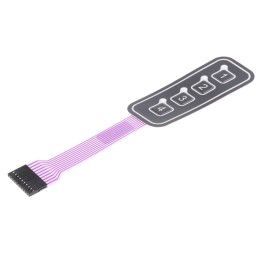 1 pcs - APEM 4 Key Illuminated Membrane Keypad