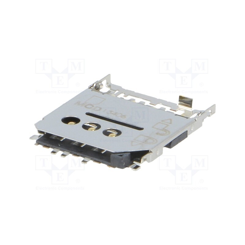 10 pcs : 788000001 - Connector: for cards, Micro SIM, shielded,push-push, SMT, PIN: 6