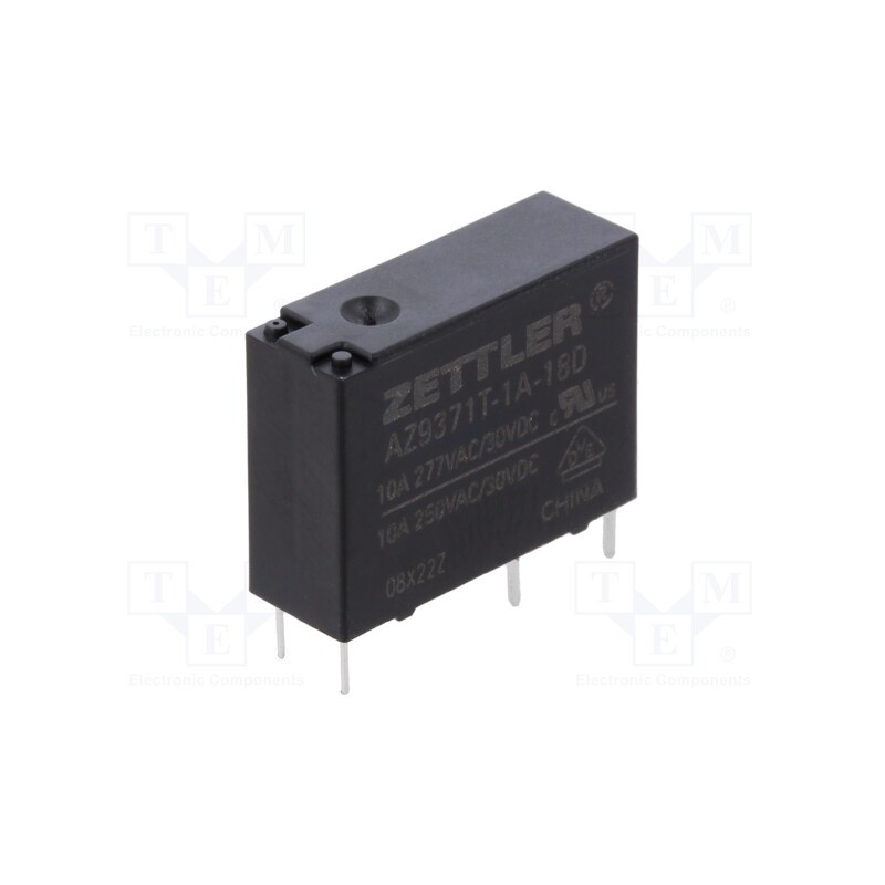 10 pcs : AZ9371T-1A-18D - Relay: electromagnetic, SPST-NO, Ucoil: 18VDC, 10A, 10A/277VAC