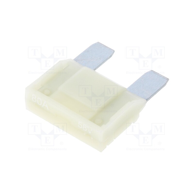 10 pcs : 343441-58V - Fuse: fuse, 80A, 58VDC, automotive, 29mm, tin alloy