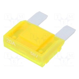 10 pcs : 343430-58V - Fuse: fuse, 20A, 58VDC, automotive, 29mm, tin alloy