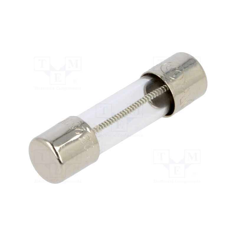 50 pcs : 5ET-2-R - Fuse: fuse, time-lag, 2A, 250VAC, cylindrical,glass, 5x20mm, brass